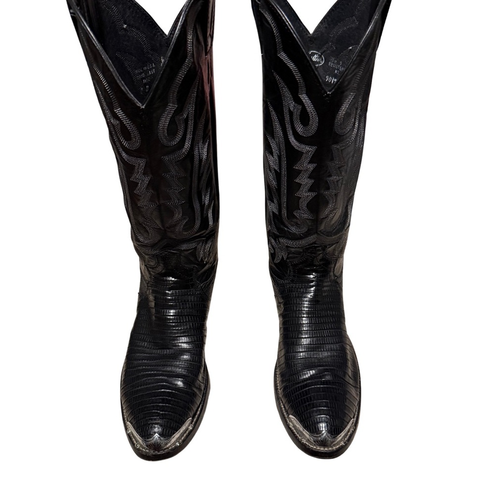 Justin Boots Black Western Cowboy Boots